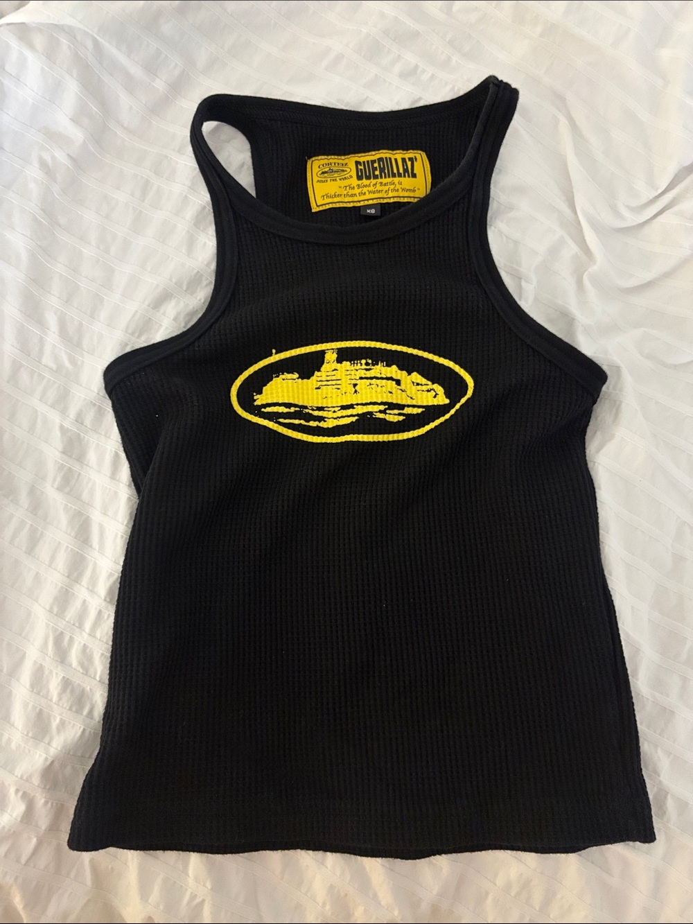 Corteiz Guerillaz woman tank top - BLACK